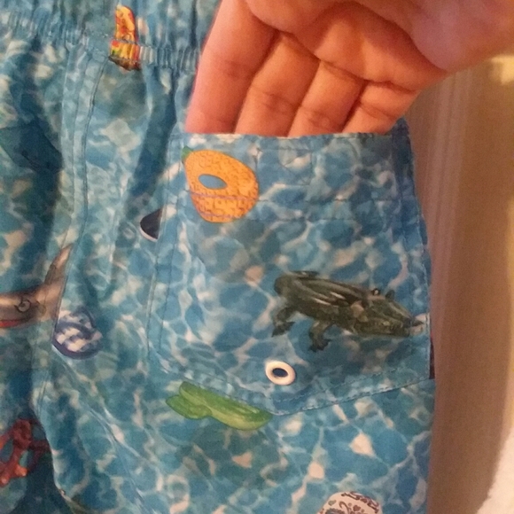 Rusty Boys Swim Trunks With Underwater Print - Picture 5 of 7